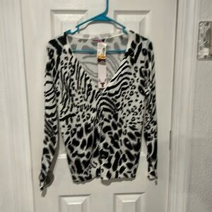 Women’s zebra print Marisa sweater